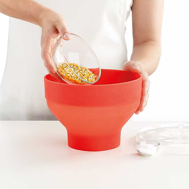 Lékué Set 2 Mini Pop Corn para Preparar Palomitas en microondas, Silicona :  : Hogar y cocina