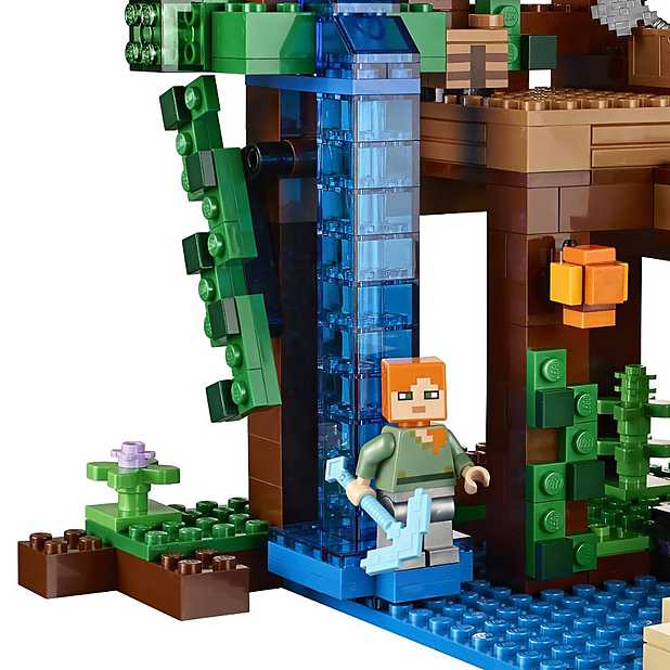 voltaje Factor malo Acercarse The Jungle Tree House LEGO Minecraft. Curiosite