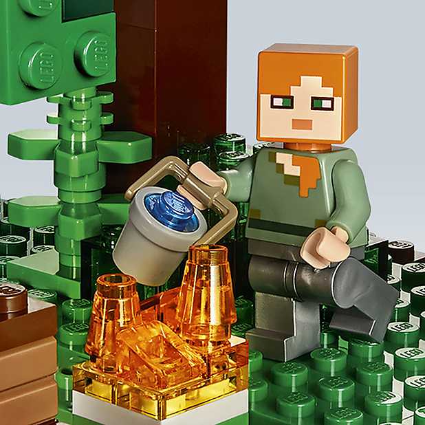 voltaje Factor malo Acercarse The Jungle Tree House LEGO Minecraft. Curiosite