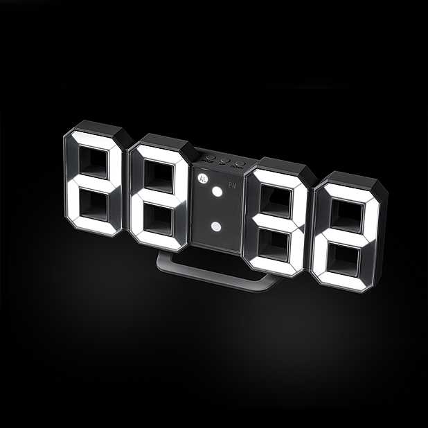 Reloj despertador digital con números Curiosite