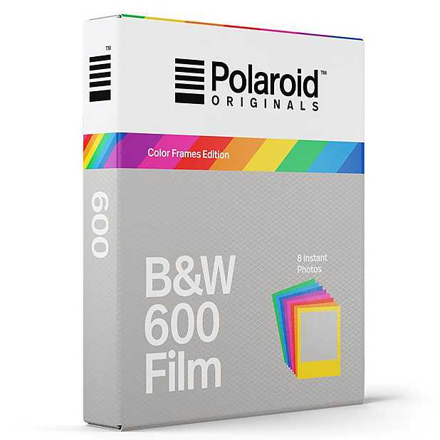 Película de color instantánea Polaroid Originales Para Cámaras 600 con marcos de Color 