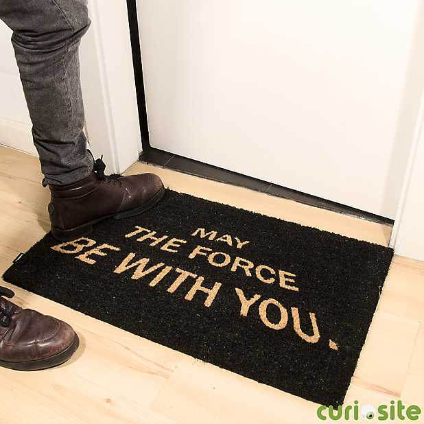 Felpudo Star Wars May The Force Be With You . Curiosite