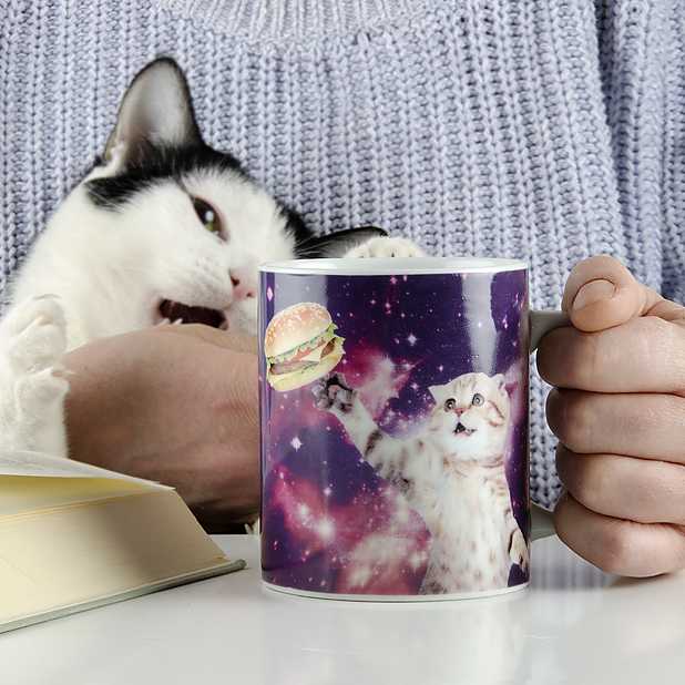 Tazas de gato personalizadas para los amantes de los gatos, taza de gato  con imagen, taza Home Is Where The Cat I, taza Gift para mujeres, taza de