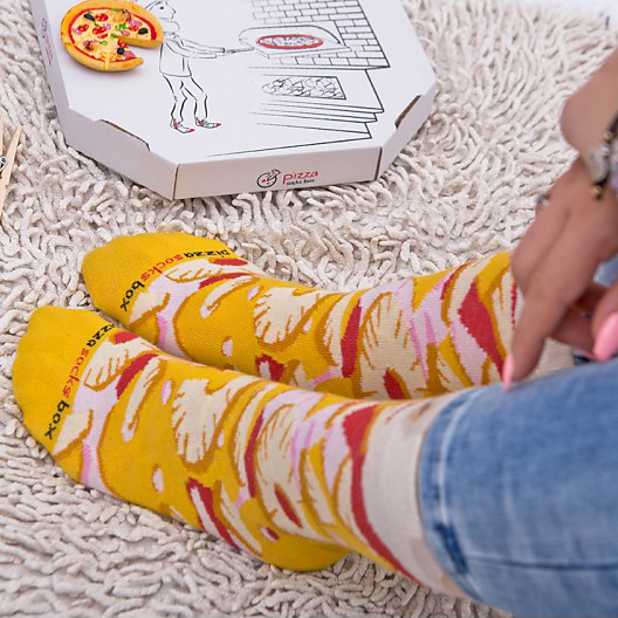 Calcetines divertidos para pizza mujeres y adolescentes 4 pares divertidos y divertidos regalos divertidos para hombres divertidos calcetines de algodón para comida fresca 