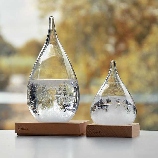 Vidrio de tormenta Botella de tormenta en Forma de Gota Regalo para Cambio de Temperatura en el hogar para Oficina para Escritorio Botella de Clima 