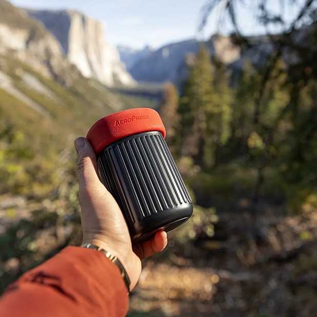 Cafetera de viaje AeroPress Go. Curiosite