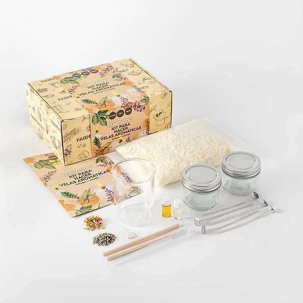 Kit completo para niños para hacer velas de soja