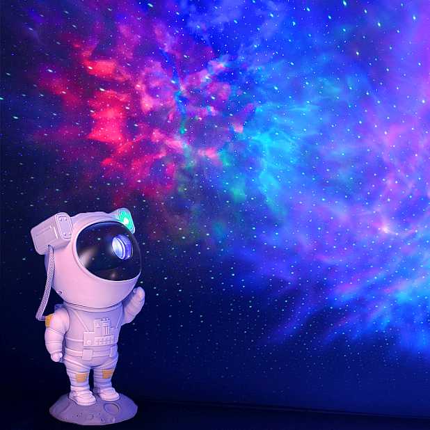 Astronauta proyector de estrellas y nebulosas-Regalo GENERICO