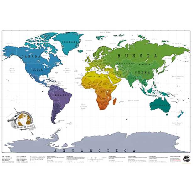 Mapa para rascar edición de lujo, mapa del mundo personalizado por Luckies