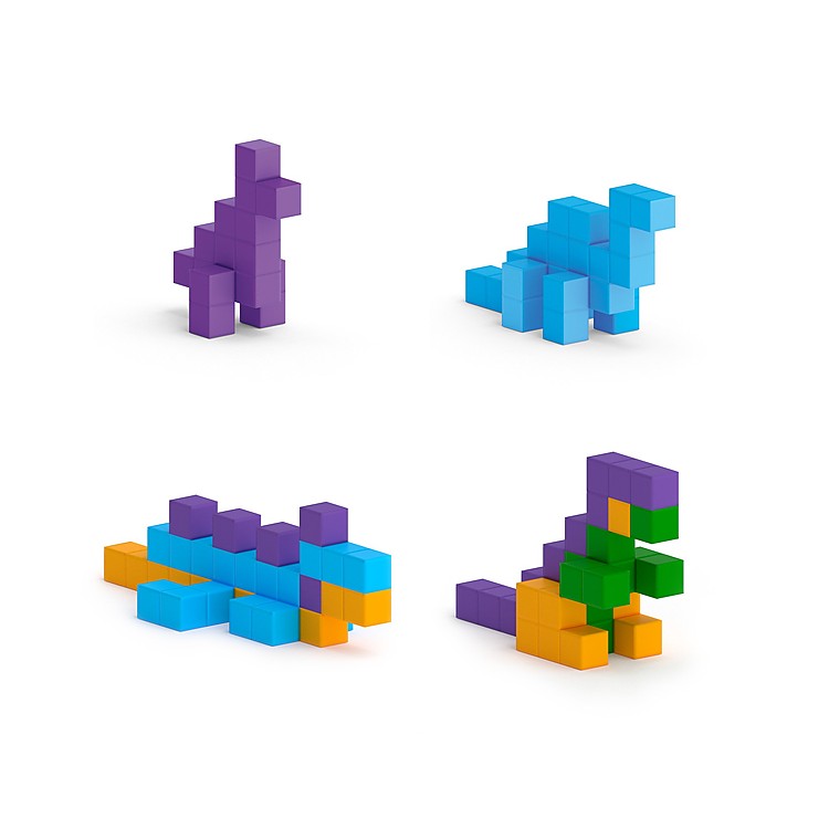 Azulejos Magnéticos De Dinosaurios - 3D Bloques De Construcción Para Niños De 3 A 8 Años - Compatibles Con Otras Marcas - Juguete STEM Y Montessori