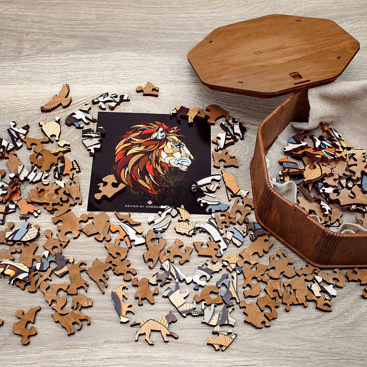 Puzzle de madera con forma de animales EWA