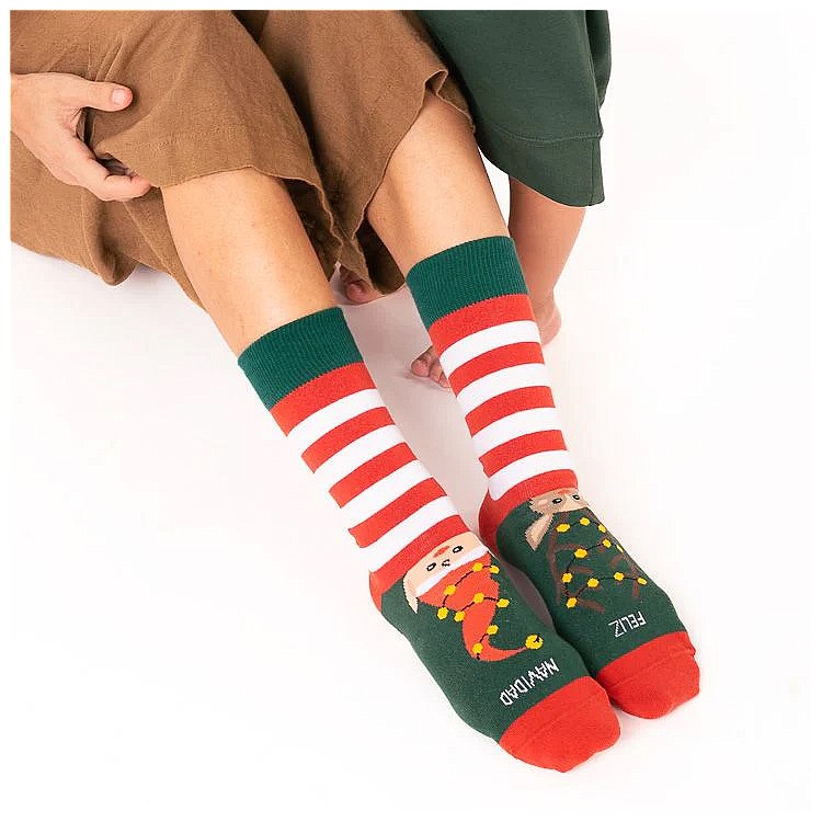 Calcetines navideños: Feliz Navidad