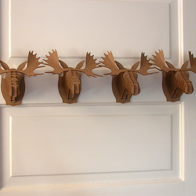 Cabeza de Alce de Cartón Pequeña