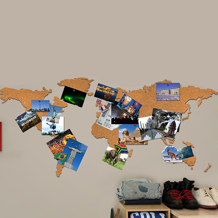 Mapamundi corcho grande