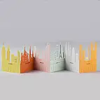 Muestra el skyline de seis ciudades