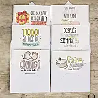 Encontrarás seis bonitas tarjetas para regalar
