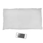 Una almohada con altavoz que se conecta vía Bluetooth