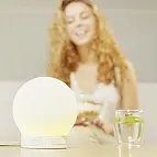 La lámpara tiene tres niveles de luminosidad