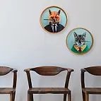 El reloj de pared de los Zoo Portraits