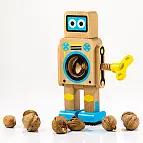 También disponible en madera natural