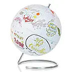 Un globo terráqueo personalizable
