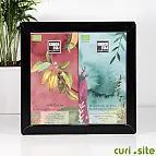 Estuche con dos tabletas de chocolate negro bio y gourmet