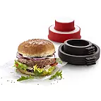 Incluye dos moldes para hamburguesas y ocho para pan
