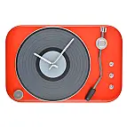 Un reloj de pared muy pop