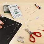 Un kit de costura de bolsillo