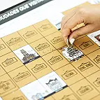 La ilustración de la lámina rascable y la que aparece al rascarla son diferentes