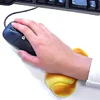 Un reposamuñecas de aspecto suculento