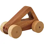 Coche de madera modelo triángulo