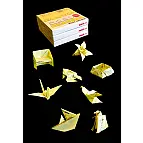 Practica el origami con tus notas adhesivas viejas.