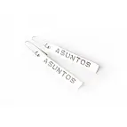Pendientes de plata 'Asuntos pendientes'.