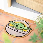 Felpudo original con la forma de Baby Yoda