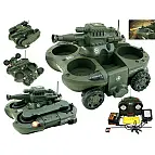 Este tanque cambia de coche a lancha con sólo pulsar un botón.