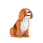 Bloques de construcción para crear un mini perrito beagle