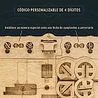 Incluye un código personalizable