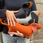 Paraguas plegable con funda en forma de Teckel