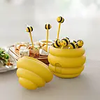Tenedores de aperitivo en forma de abejitas