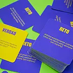 Incluye cartas de Verdad y cartas de Reto