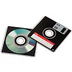 ¿A que nunca habías visto unos CDs cuadrados?