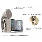 Detalles del Cuerno para iPhone 4