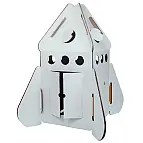 Una casita espaciosa ... ¡y espacial!