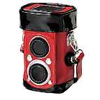 El bolso en color rojo