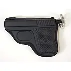 El monedero pistola en negro