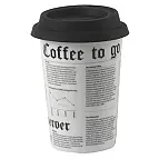 Con su tapa de silicona no se te caerá una gota de café