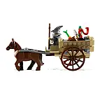 El carro y el caballo miden 16 cm de largo