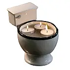 Ponla en el baño con velas