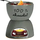 Una fondue de chocolate de diseño